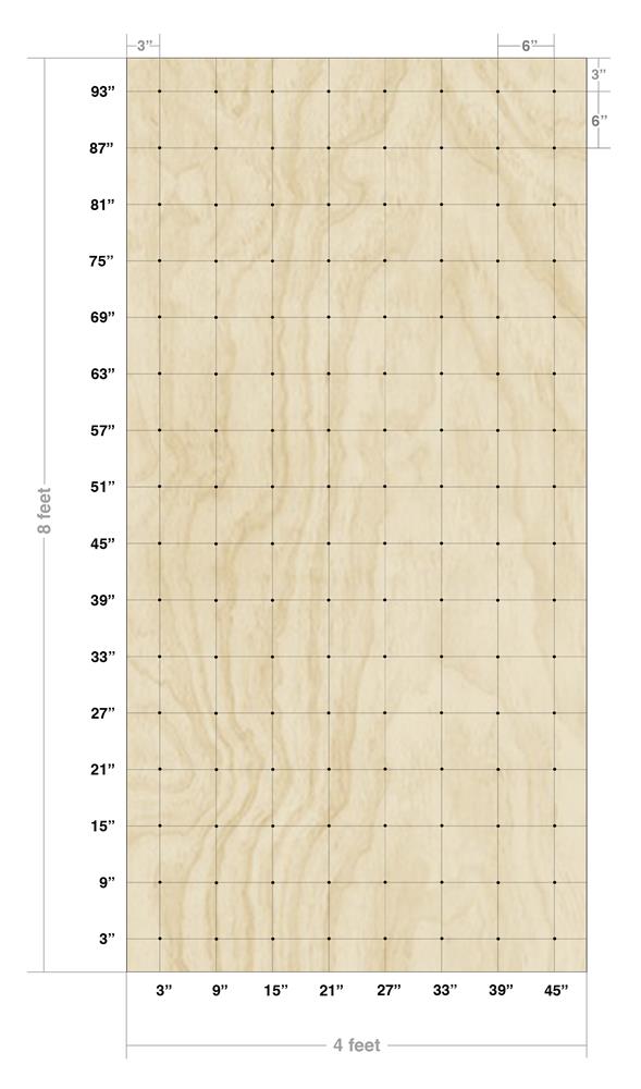 128-hole pattern system